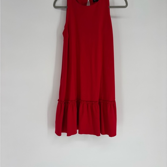 Banana Republic Bright Red Ruffle Frock Dress - Picture 6 of 8